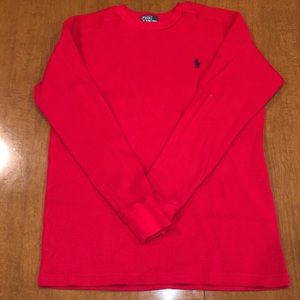 Polo waffle knit shirt